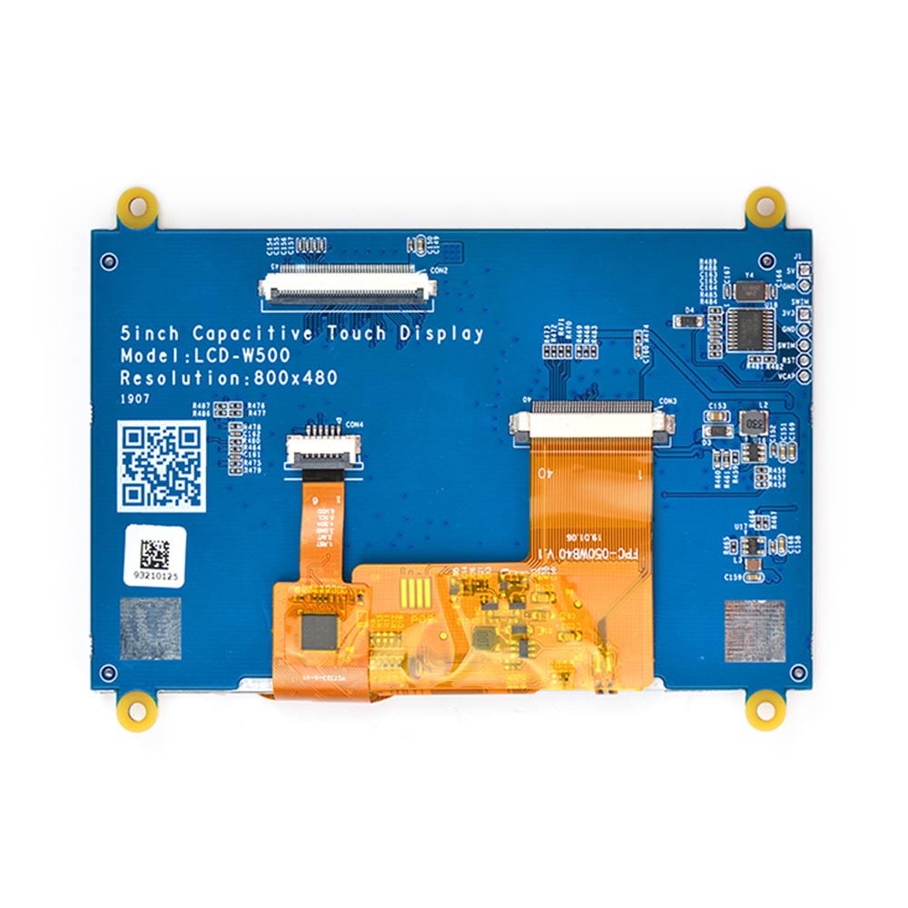 W500 5″ LCD Display | 800×480 | Capacitive Touch | RGB 24-bit | Android Linux