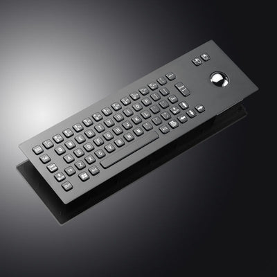 D-8603B Black Metal PC Keypad Terminal keyboard Vandal Proof Rugged Panel Mount Stainless Steel Keyboard For Self Service Kiosk