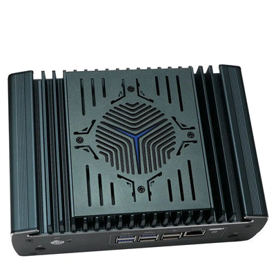 Intel Core i5-1235U Fanless Aluminum Industrial Mini PC – DDR4, 6× LAN, 1× COM