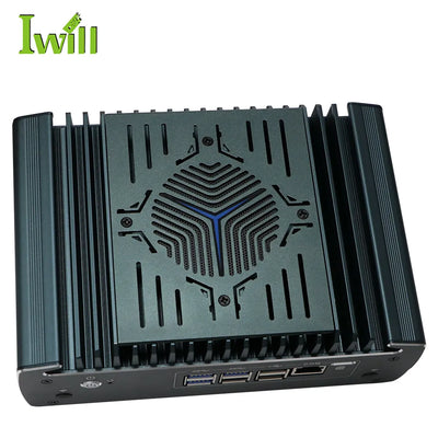 Intel Core i5-1235U Fanless Aluminum Industrial Mini PC – DDR4, 6× LAN, 1× COM