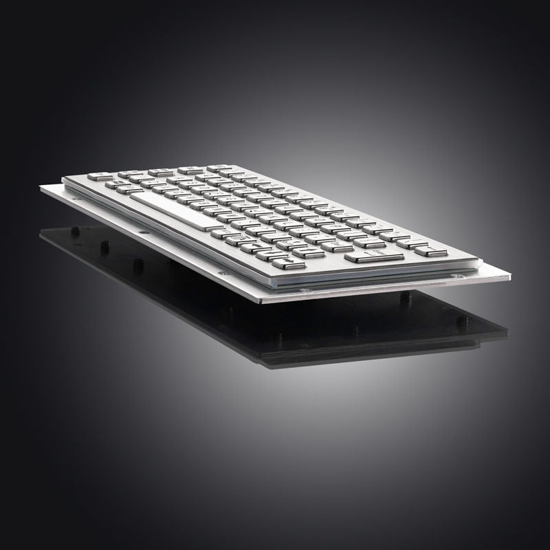 D-8601 Ruggesd 65 Keys Panel Mount Kisok CNC Ticket Vending Machine Function Keys Stainless Steel Industrial Control Metal Keyboard