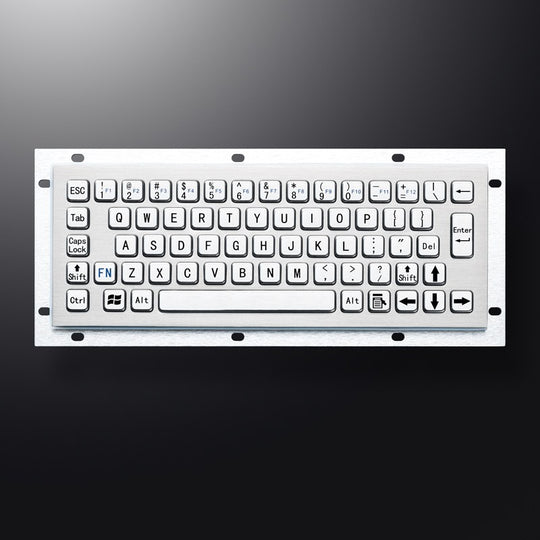 D-8656 Mini 65 key Industrial Computer Waterproof Stainless Steel Metal keyboard