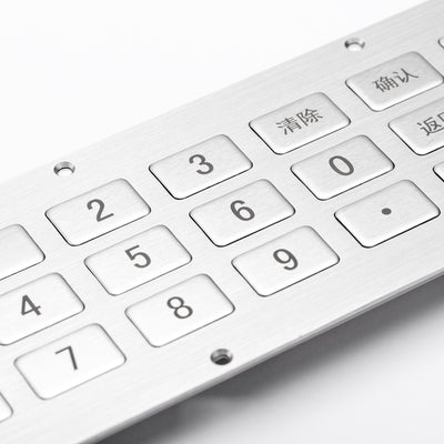 D-87135 24 Keys Panel Mount Stainless Steel Industrial Metal Keypad