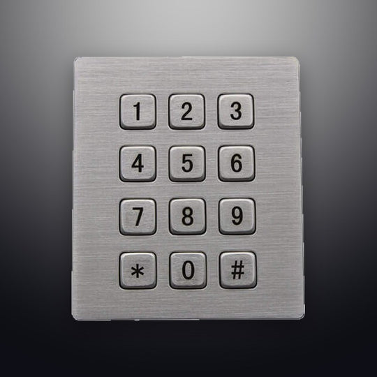 D-8208J 3*4 High Quality Kiosk Rugged Stainless Metal Keypad for Access Control