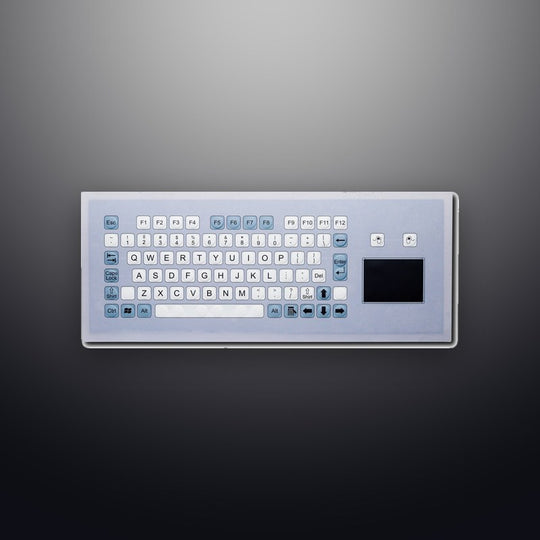 D-8765 IP67 Waterproof Industrial Metal Medical Grade Flat Keys Membrane Keyboard With Touchpad
