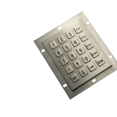 D-8246 20 Keys IP65 Ruggedized Desktop Metal Keypad For Highway Toll Station