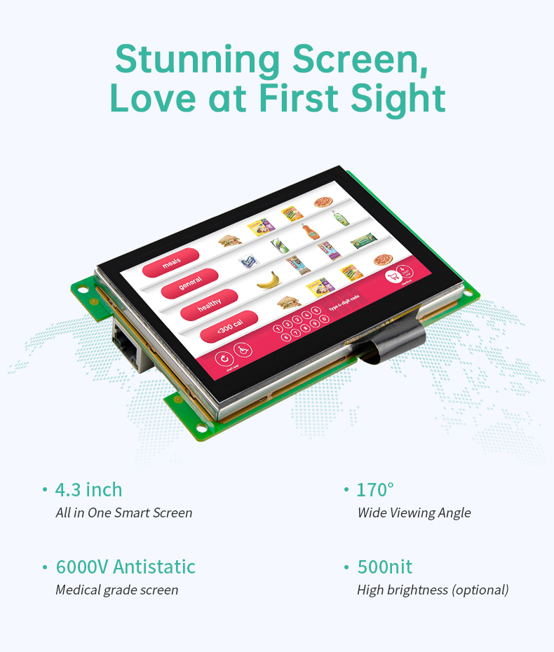 4.3″ Open Frame Android Panel PC A133P – Embedded Control Platform