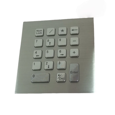 D-89202 18 Keys Front Panel Mount IP65 Compact Vandal Proof Stainless Steel Metal Numeric Keypad