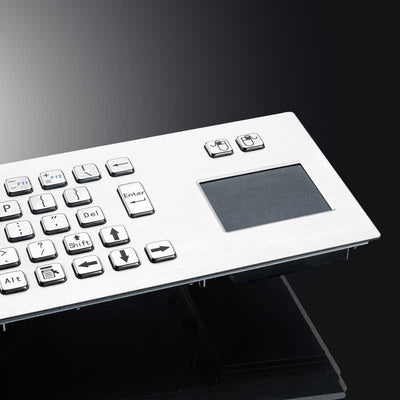 D-8608 IP65 Metal Industrial Stainless Steel USB Kiosk Keyboard With Touchpad For Ticket Vending Machine