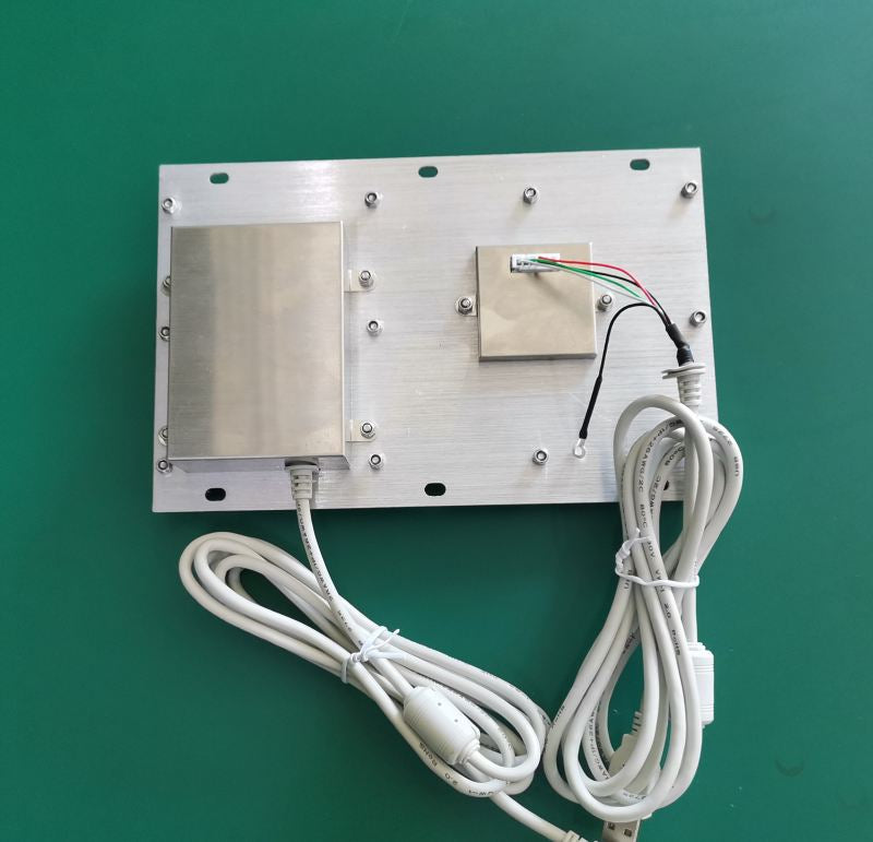 D-8316 Stainless Steel Wired USB PS2 Industrial Metal Keyboard With Trackball