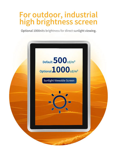 10.1" A133P 2x INT SPK All in One HMI Android Panel PC, IPS, ABS Larger Frame