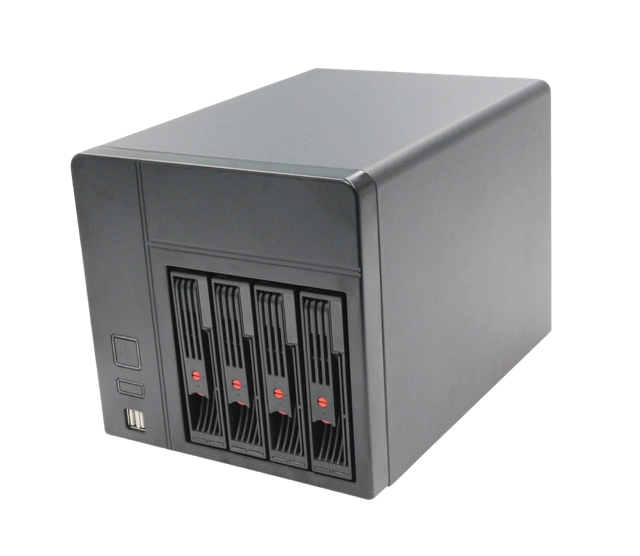 4-Bay NAS Chassis – Hot-Swap Mini-ITX