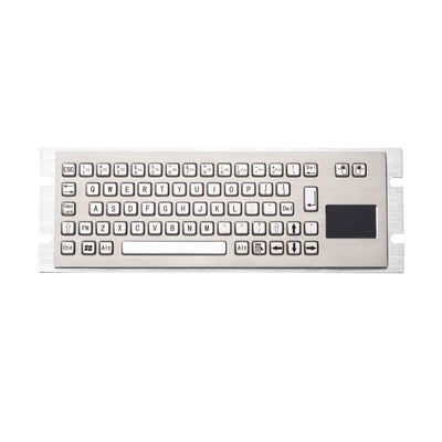 D-8630T Compact Embedded Industrial Stainless Steel Keyboard With Touchpad For Portable UAV ROV Operation Box