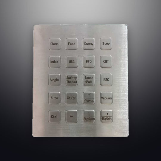 D-87130 12 Key Industrial Stainless Steel Metal Keypad
