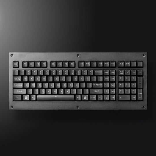 D-8665 Ruggedized Keyboard Full Keys Metal Panel With Mechanical Switch