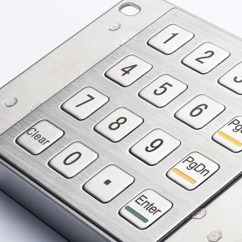 D-8203 4x4 Keys Waterproof Ip65 Metal Keypads Stainless Steel Keypads For Self-Service Kiosk