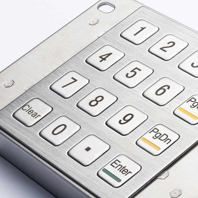 D-8203 4x4 Keys Waterproof Ip65 Metal Keypads Stainless Steel Keypads For Self-Service Kiosk
