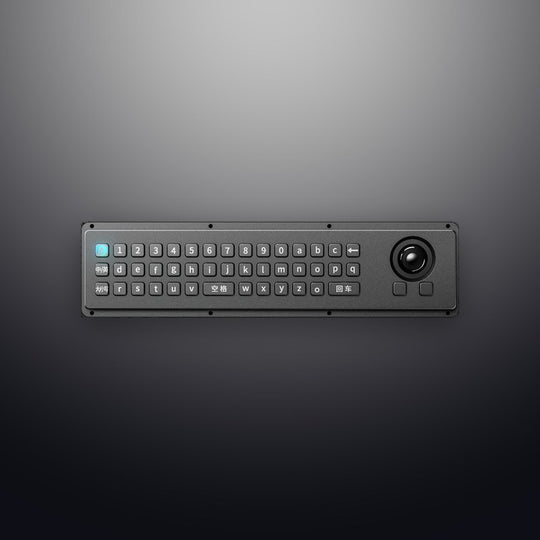 D-87140 43 Keys Mini Industrial Metal Keyboard With 25mm Trackball
