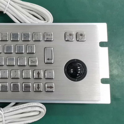 D-8630G Rugged Waterproof Industrial Computer Keyboard With 25mm Diameter Integrated Trackball For UAV Ground Console