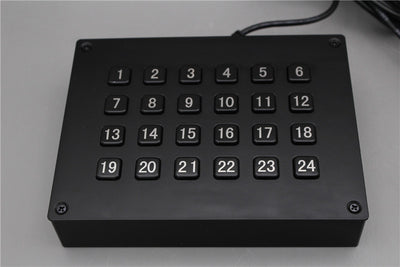 D-8236 Customized 24 Keys Desktop Metal Industrial Numeric Keyboard For Machinery Equipment