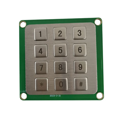 D-8832 12 Keys Mini Metal Keypad With 13pin Connector