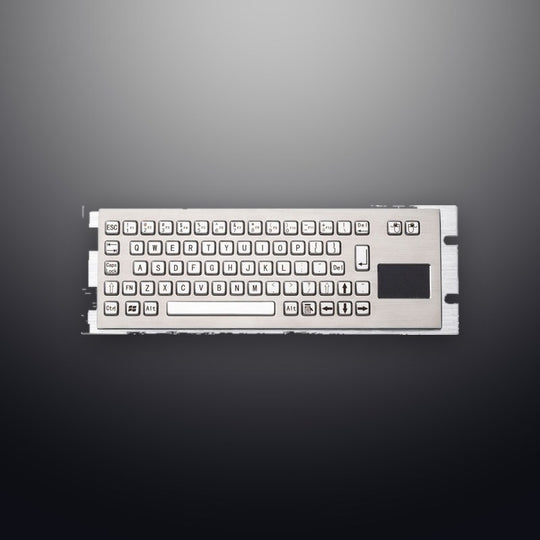 D-8630T Compact Embedded Industrial Stainless Steel Keyboard With Touchpad For Portable UAV ROV Operation Box