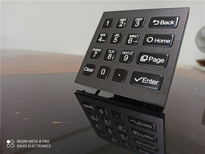 D-8201F-B Black 4X4 IP65 Waterproof Industrial Metal Keypad Stainless Steel Keyboard for Access control ATM Terminal Vending Machine