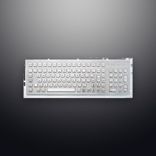 D-8625 Industrial Metal Kiosk Full Size Keyboard with Numeric Keypad