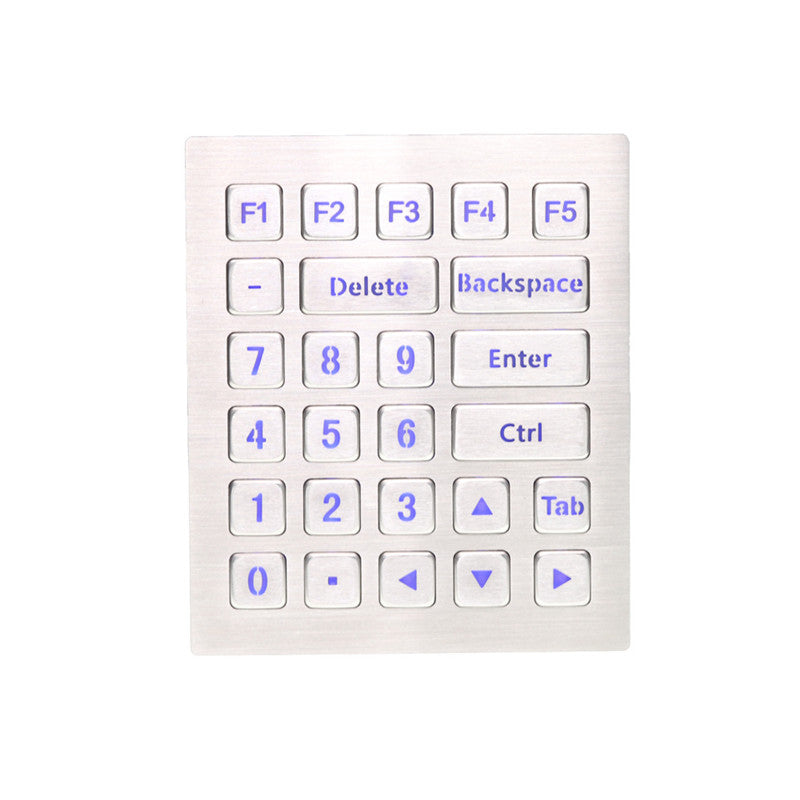 D-8223-1-BG 26 Keys Rugged Metal Keypad With Backlight For Industrial Control Equipment