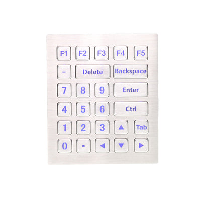 D-8223-1-BG 26 Keys Rugged Metal Keypad With Backlight For Industrial Control Equipment