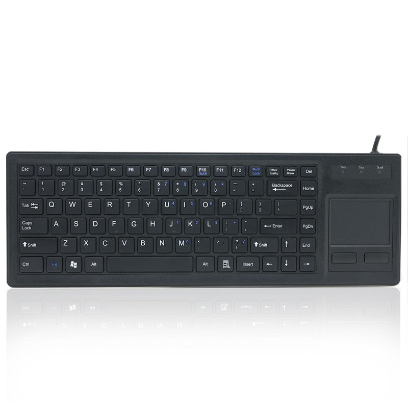D-87F New Style Desktop Rugged Industrial Plastic keyboard With Integrated Touchpad For PC computer