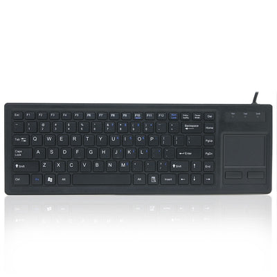 D-87F New Style Desktop Rugged Industrial Plastic keyboard With Integrated Touchpad For PC computer