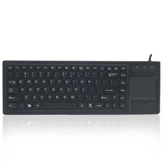 D-87F New Style Desktop Rugged Industrial Plastic keyboard With Integrated Touchpad For PC computer