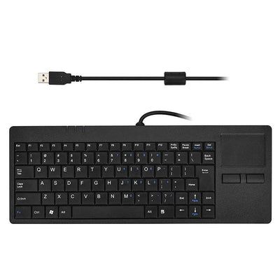 D-87H New Style Desktop Wired Silm keyboard With Integrated Touchpad And One USB-HUB For PC computer