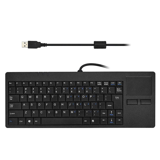 D-87H New Style Desktop Wired Silm keyboard With Integrated Touchpad And One USB-HUB For PC computer