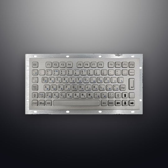 D-8669A 79 Keys Surface Sandblasting Process Rugged Waterproof Stainless Steel Compact Metal Industrial Keyboard