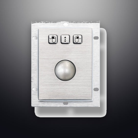 D-8302-OTB IP65 Waterproof Panel-Mount Optical Trackball Mouse – Durable and Reliable for Industrial Use