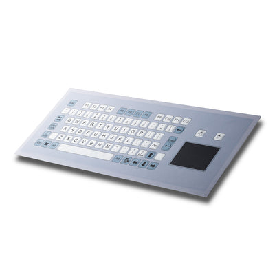 D-8765 IP67 Waterproof Industrial Metal Medical Grade Flat Keys Membrane Keyboard With Touchpad