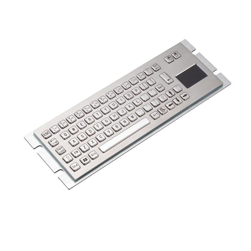 D-8630T Compact Embedded Industrial Stainless Steel Keyboard With Touchpad For Portable UAV ROV Operation Box