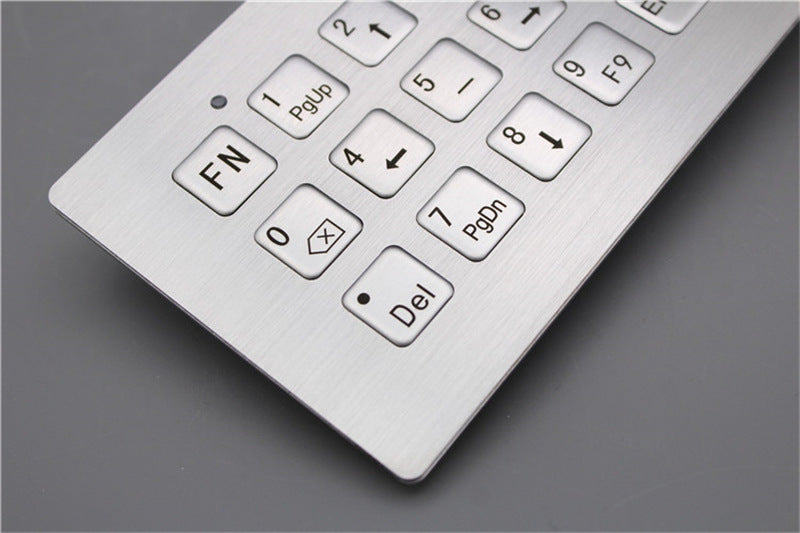 D-8905 Customized 18-key Multi-function Industrial Metal Keyboard With Indicator Light