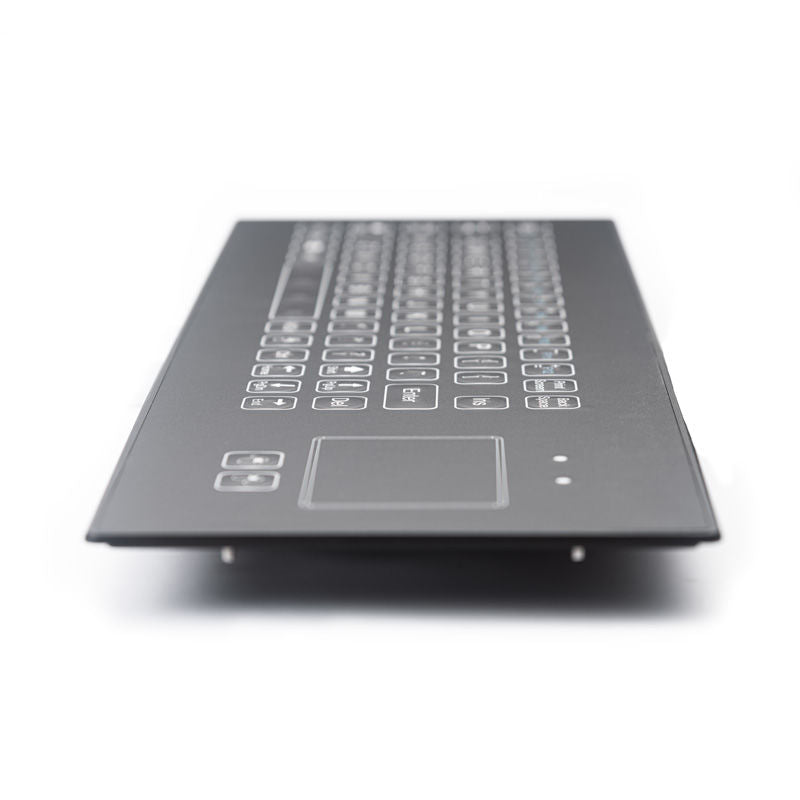 D-8688-QRS IP66 Waterproof Industrial Metal Medical Grade Ultra-thin Membrane Keyboard With Touchpad