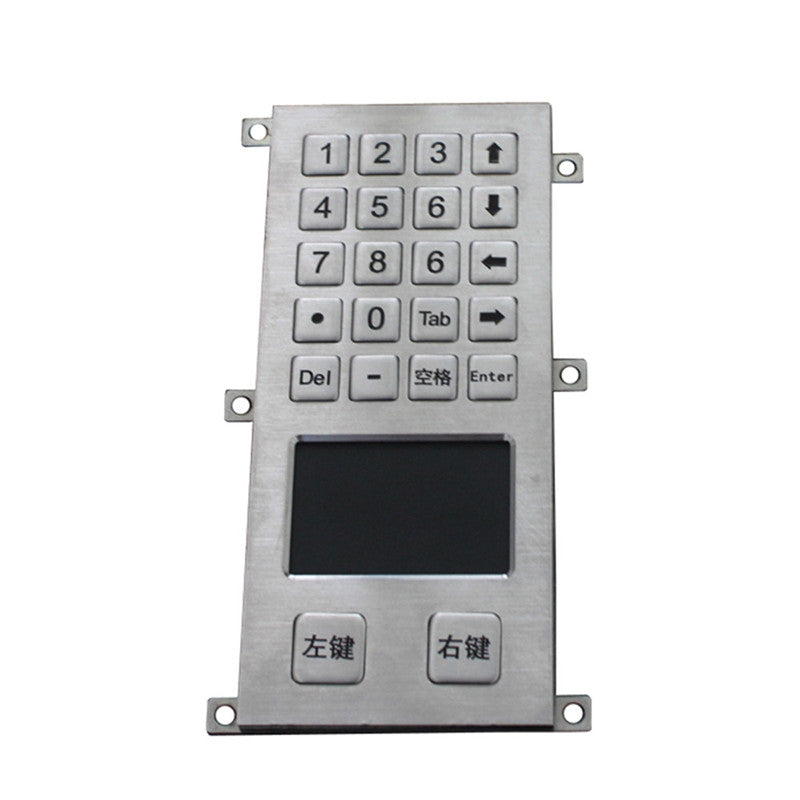 D-8412 20 Keys Panel Mount Metal Keypad with Touchpad