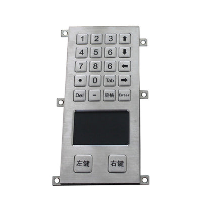 D-8412 20 Keys Panel Mount Metal Keypad with Touchpad