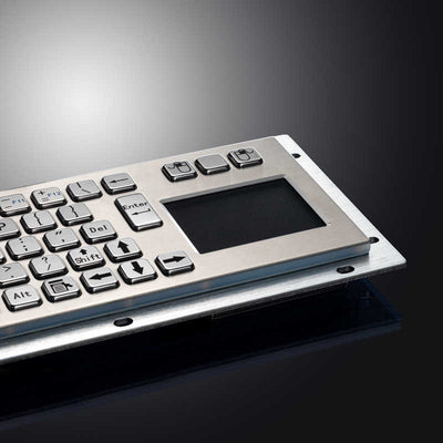 D-8635T Custom Metal Button Industrial Touchpad Keyboards Brushed Stainless Steel Keyboard For Kiosks Banking CNC Machine