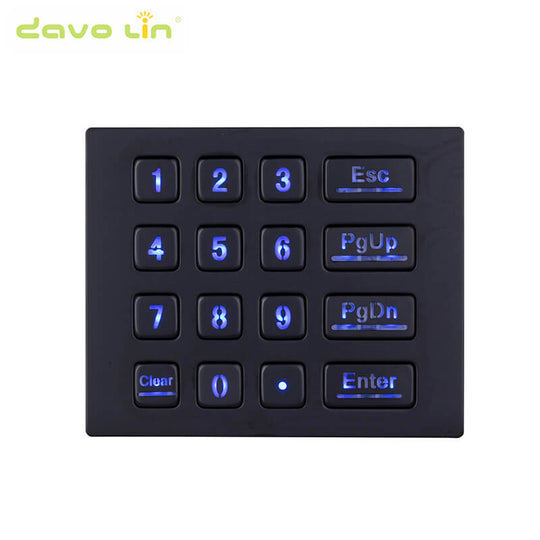 D-8281B Mini USB Wired 16 keys door access control digital metal numeric backlight keypad