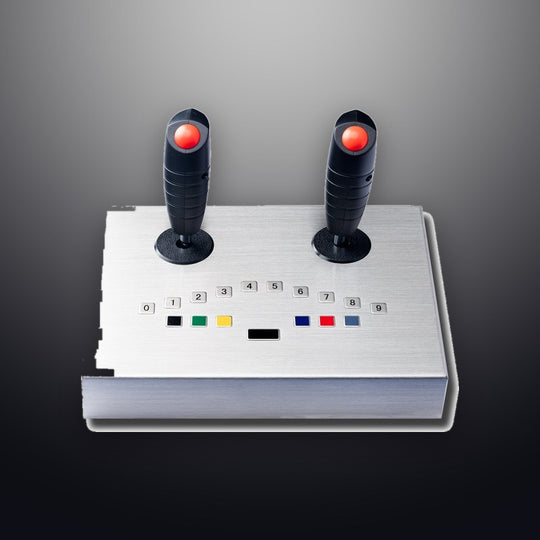 D-8321C 2021 New Product Customize Stainless Steel Desktop Metal Keyboard With Dual Joystick Controller