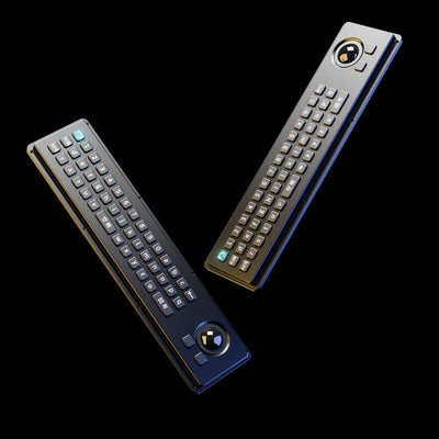 D-87140 43 Keys Mini Industrial Metal Keyboard With 25mm Trackball