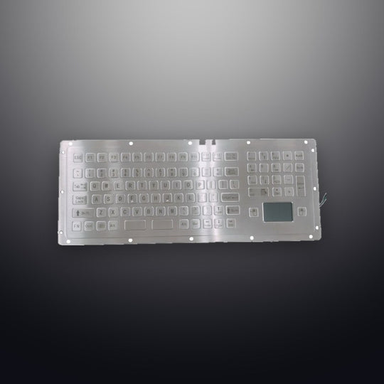 D-8697 99 Keys Embedded Rugged Industrial Stainless Steel Keyboard With Number Key and Touchpad