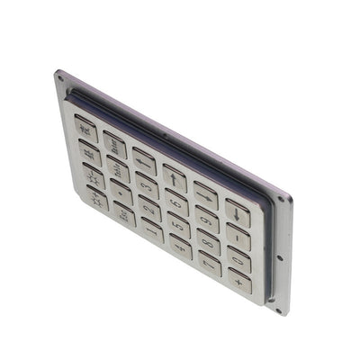 D-8289 Embedded Panel Mount Industrial keyboard 24 key IP65 Waterproof Metal Stainless Steel Keypad USB PS2 interface