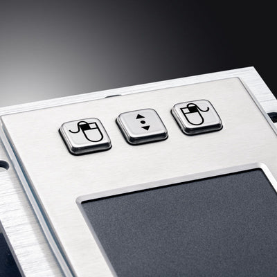 D-8458 USB PS2 Panel Mount Wired Mini Metal Touchpad Mouse With 3 Buttons Industrial Pointing Device Touch Pad
